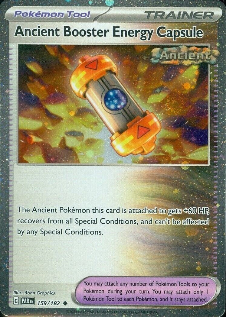 Ancient Booster Energy Capsule (159/182) (Cosmos Holo) [Scarlet & Violet: Paradox Rift] | Pegasus Games WI