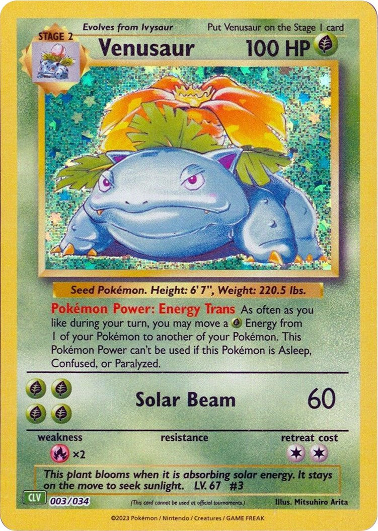 Venusaur [Trading Card Game Classic] | Pegasus Games WI