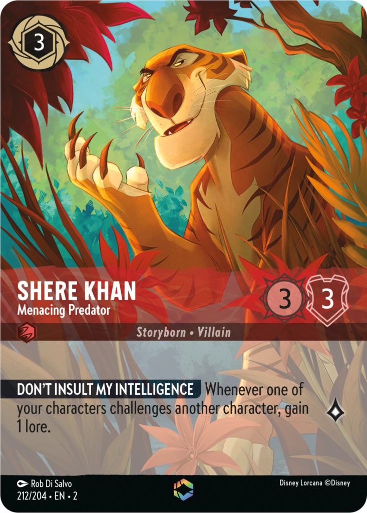 Shere Khan - Menacing Predator (Enchanted) (212/204) [Rise of the Floodborn] | Pegasus Games WI