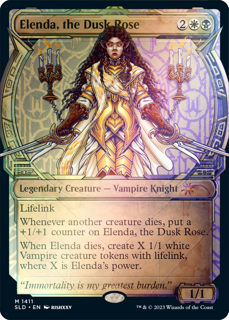 Elenda, the Dusk Rose (Rainbow Foil) [Secret Lair Drop Series] | Pegasus Games WI