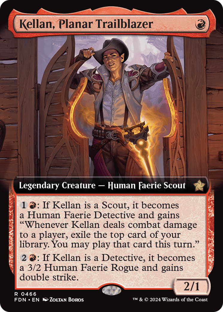 Kellan, Planar Trailblazer (Extended Art) [Foundations] | Pegasus Games WI