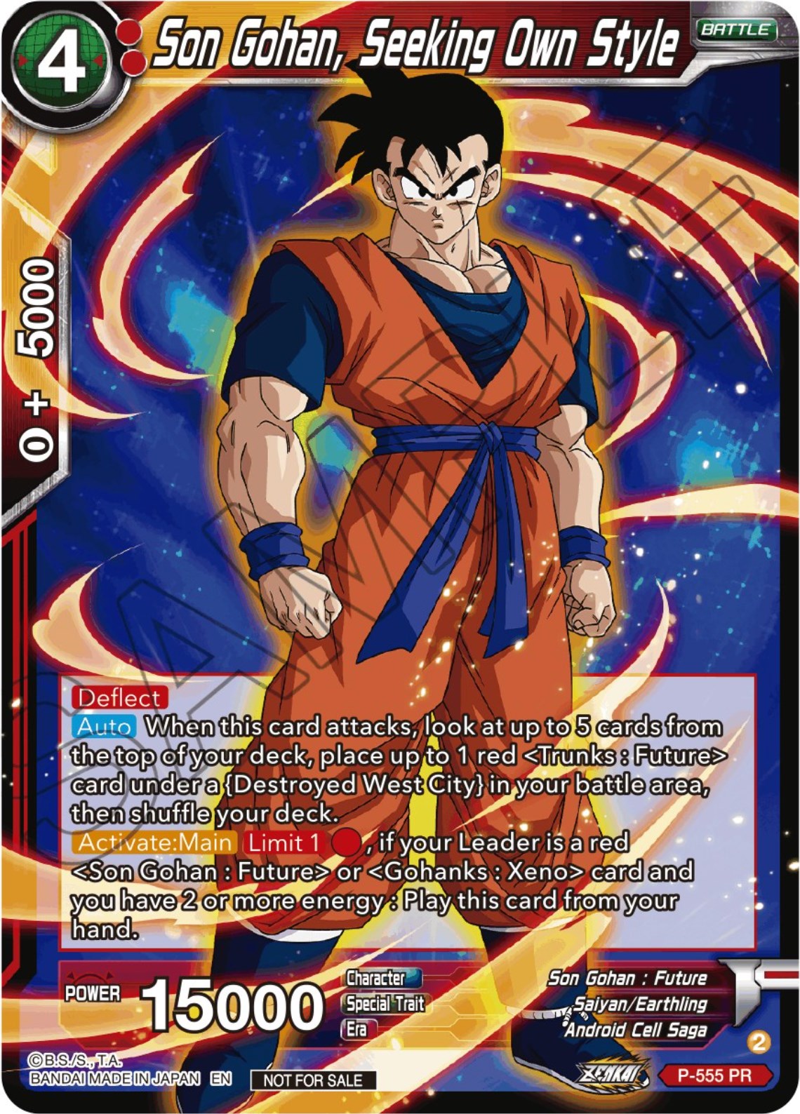 Son Gohan, Seeking Own Style (Zenkai Series Tournament Pack Vol.6) (P-555) [Tournament Promotion Cards] | Pegasus Games WI