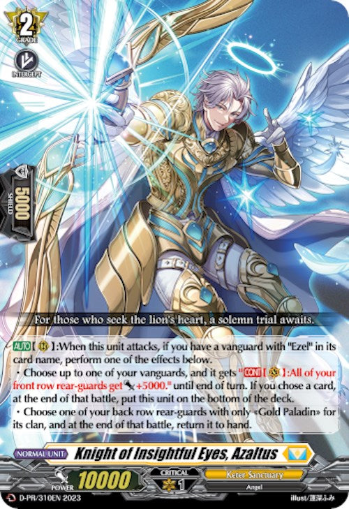 Knight of Insightful Eyes, Azaltus (D-PR/310EN) [D Promo Cards] | Pegasus Games WI