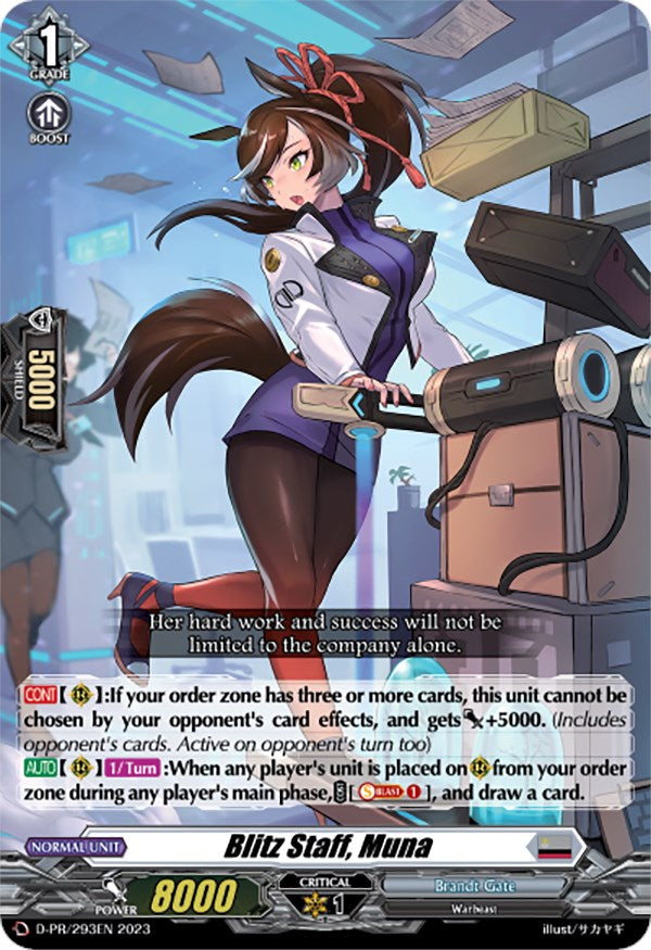 Blitz Staff, Muna (D-PR/293EN) [D Promo Cards] | Pegasus Games WI