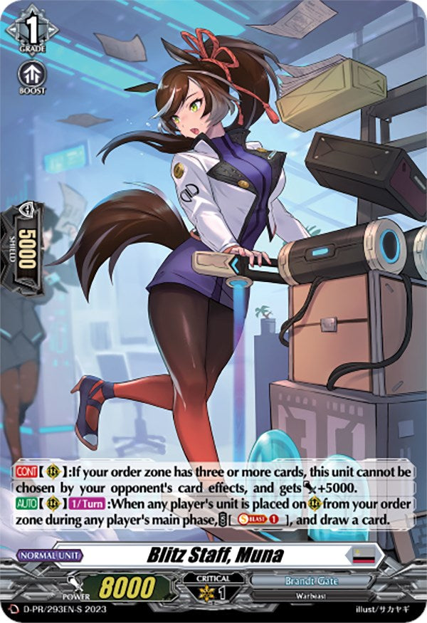 Blitz Staff, Muna (Foil) (D-PR/293EN-S) [D Promo Cards] | Pegasus Games WI
