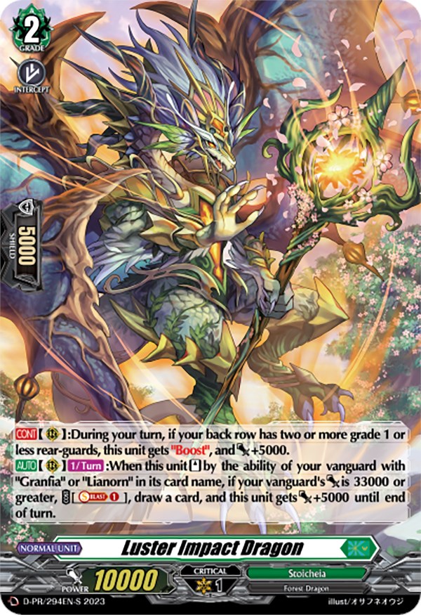 Luster Impact Dragon (Foil) (D-PR/294EN-S) [D Promo Cards] | Pegasus Games WI