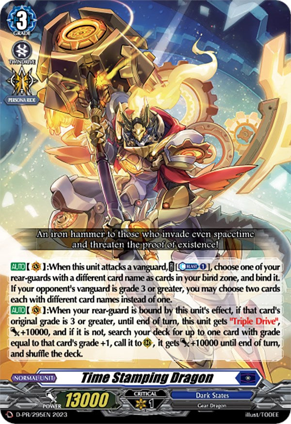 Time Stamping Dragon (D-PR/295EN) [D Promo Cards] | Pegasus Games WI