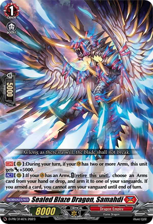 Sealed Blaze Dragon, Samahdi (D-PR/314EN) [D Promo Cards] | Pegasus Games WI