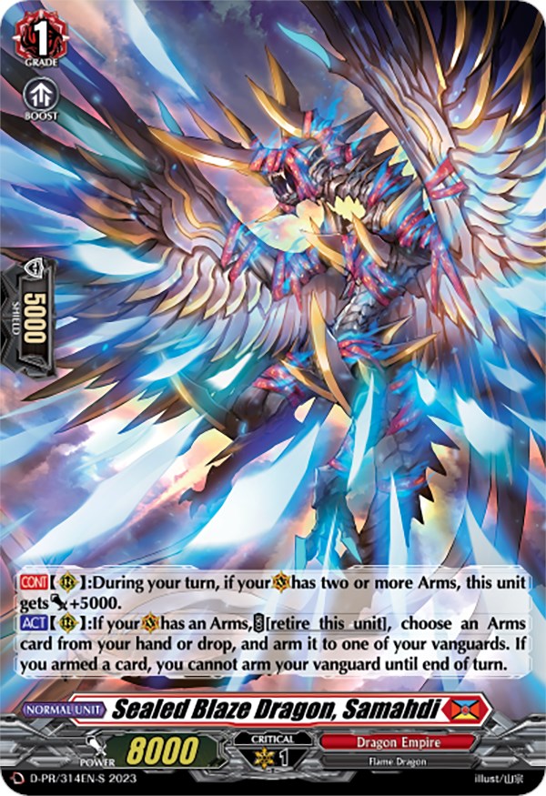 Sealed Blaze Dragon, Samahdi (Foil) (D-PR/314EN-S) [D Promo Cards] | Pegasus Games WI