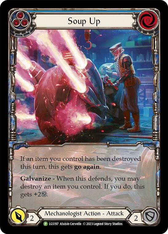 Soup Up (Blue) [LGS197] (Promo)  Rainbow Foil | Pegasus Games WI