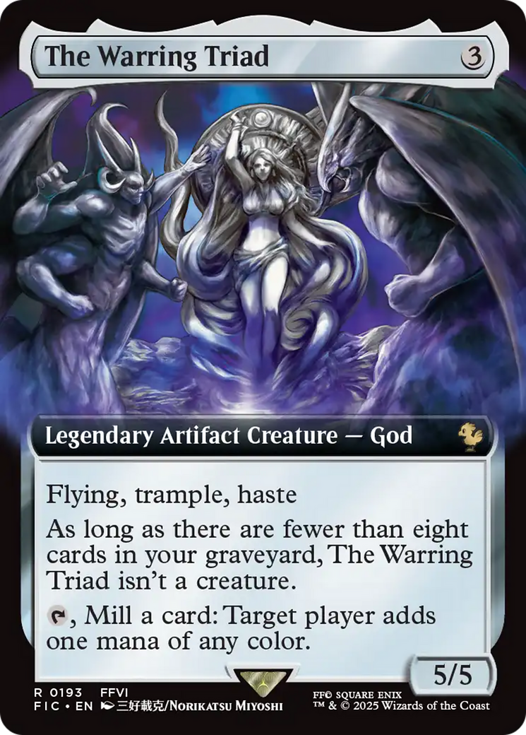 The Warring Triad (Extended Art) [FINAL FANTASY Commander] | Pegasus Games WI