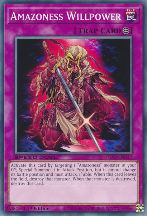 Amazoness Willpower [SGX3-END17] Common | Pegasus Games WI