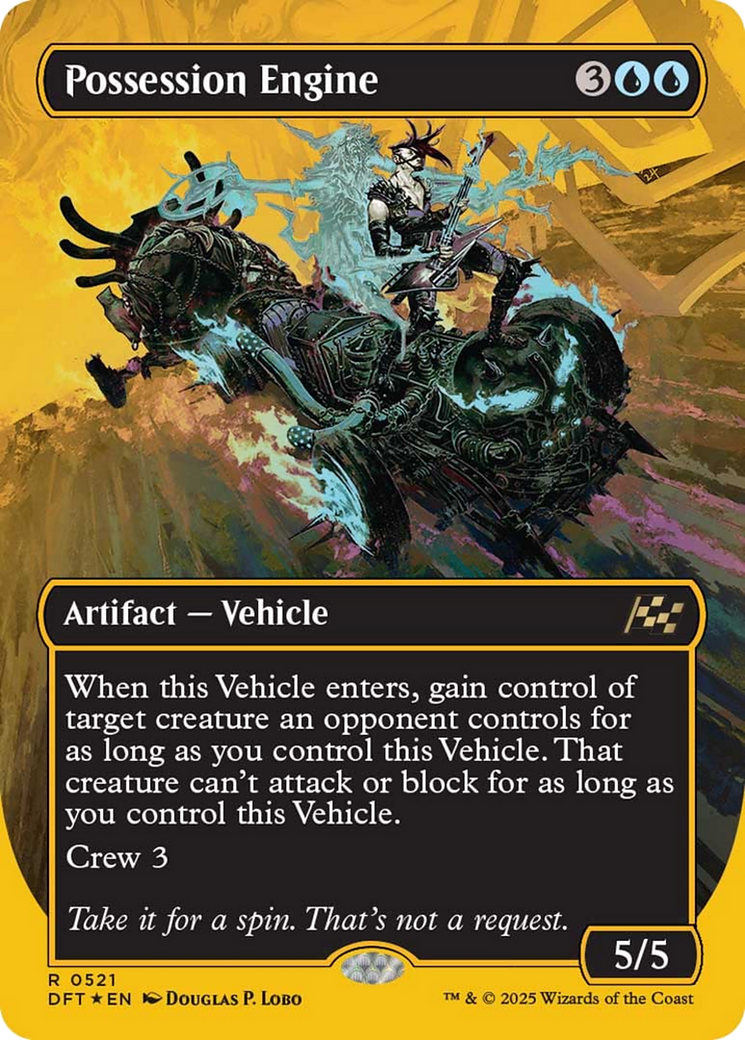 Possession Engine (Borderless) (First-Place Foil) [Aetherdrift] | Pegasus Games WI