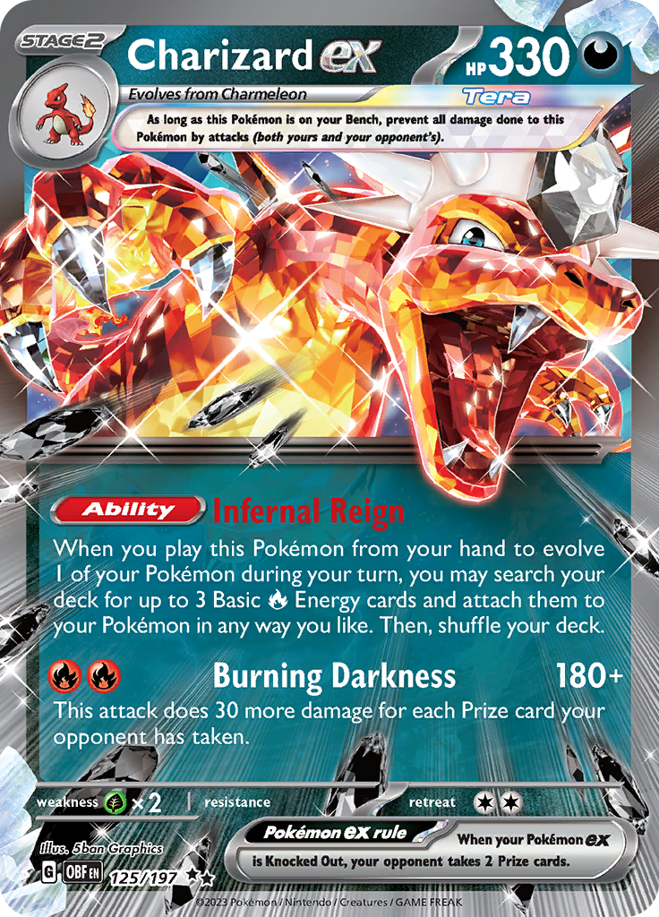 Charizard ex (125/197) [Scarlet & Violet: Obsidian Flames] | Pegasus Games WI