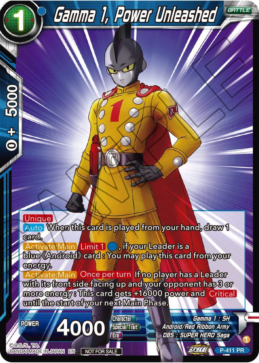Gamma 1, Power Unleashed (Zenkai Series Tournament Pack Vol.1) (P-411) [Tournament Promotion Cards] | Pegasus Games WI