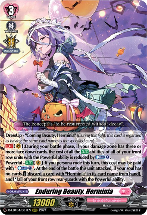 Enduring Beauty, Herminia (D-LBT04/001EN) [Lyrical Monasterio: Trick or Trick!] | Pegasus Games WI