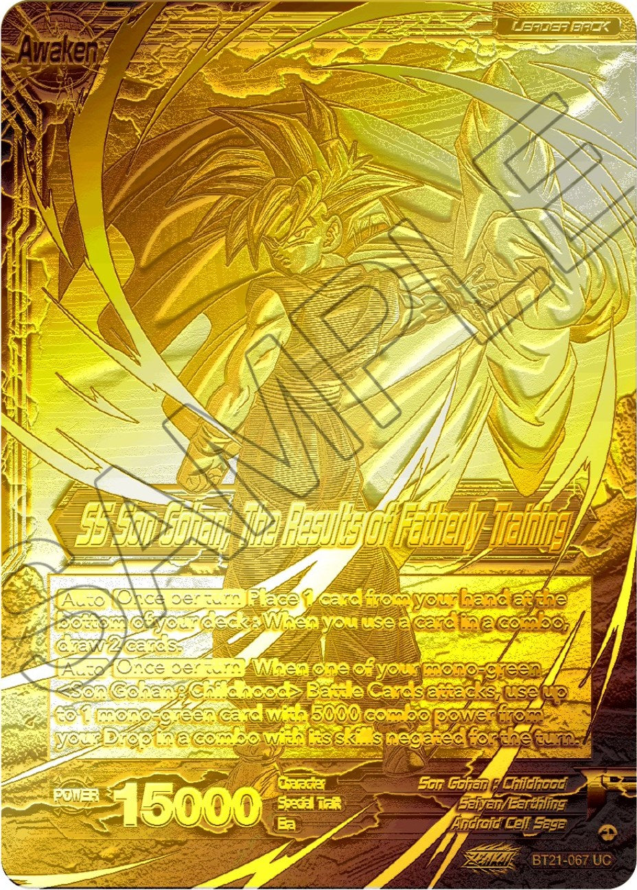 Son Gohan // SS Son Gohan, The Results of Fatherly Training (2023 Championship Finals) (Gold Metal Foil) (BT21-067) [Tournament Promotion Cards] | Pegasus Games WI