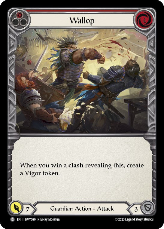 Wallop (Red) [HVY080] (Heavy Hitters)  Rainbow Foil | Pegasus Games WI