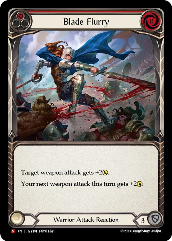 Blade Flurry [HVY101] (Heavy Hitters)  Rainbow Foil | Pegasus Games WI