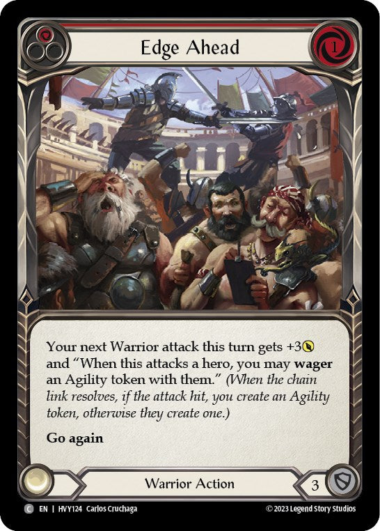 Edge Ahead (Red) [HVY124] (Heavy Hitters)  Rainbow Foil | Pegasus Games WI