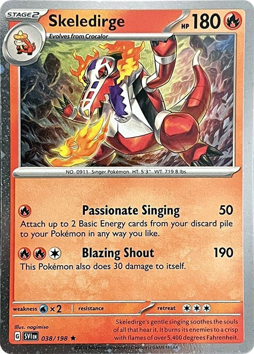 Skeledirge (038/198) (Cosmos Holo) [Miscellaneous Cards] | Pegasus Games WI