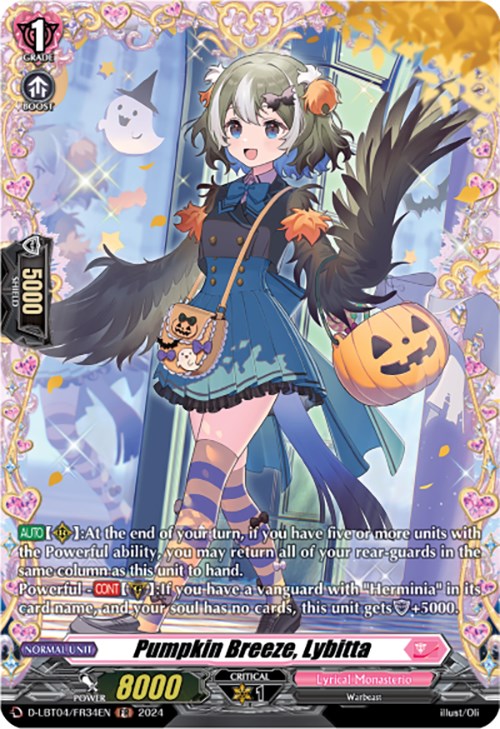 Pumpkin Breeze, Lybitta (D-LBT04/FR34EN) [Lyrical Monasterio: Trick or Trick!] | Pegasus Games WI