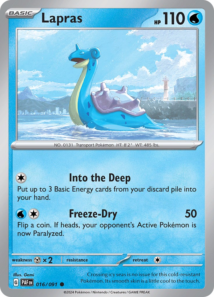 Lapras (016/091) [Scarlet & Violet: Paldean Fates] | Pegasus Games WI