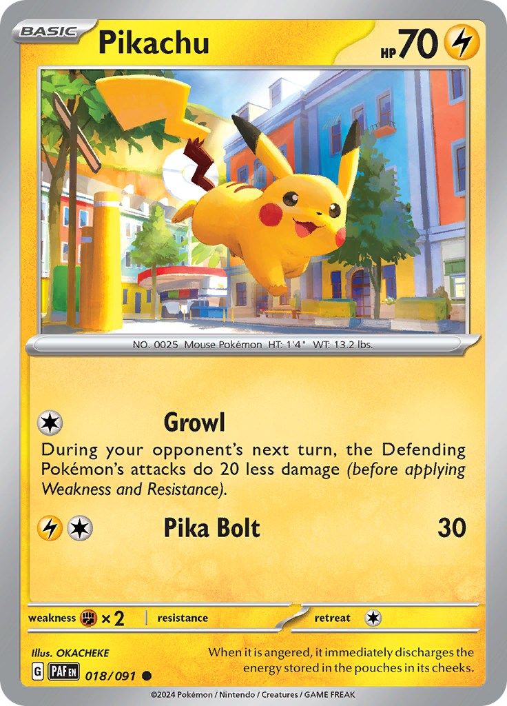 Pikachu (018/091) [Scarlet & Violet: Paldean Fates] | Pegasus Games WI