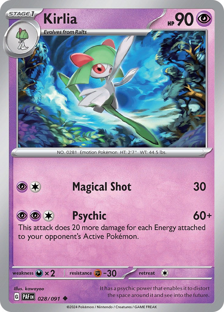 Kirlia (028/091) [Scarlet & Violet: Paldean Fates] | Pegasus Games WI