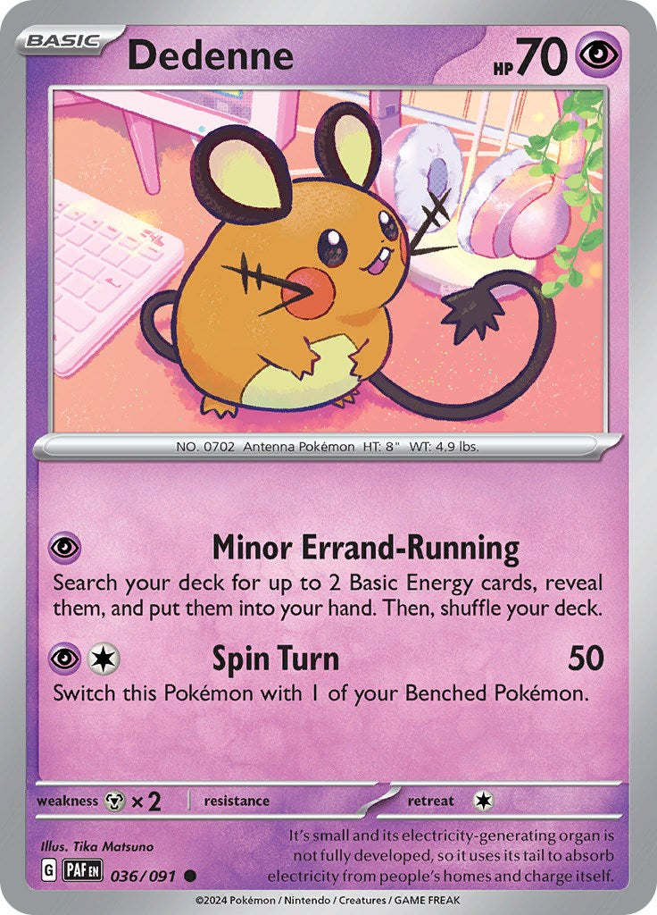 Dedenne (036/091) [Scarlet & Violet: Paldean Fates] | Pegasus Games WI