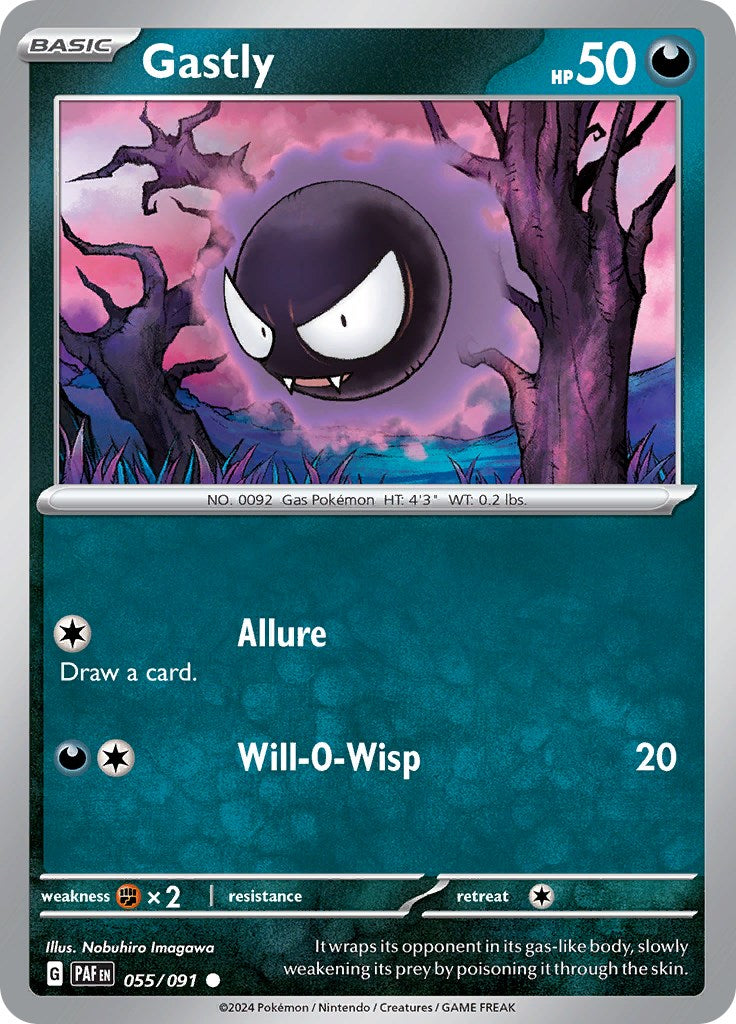 Gastly (055/091) [Scarlet & Violet: Paldean Fates] | Pegasus Games WI