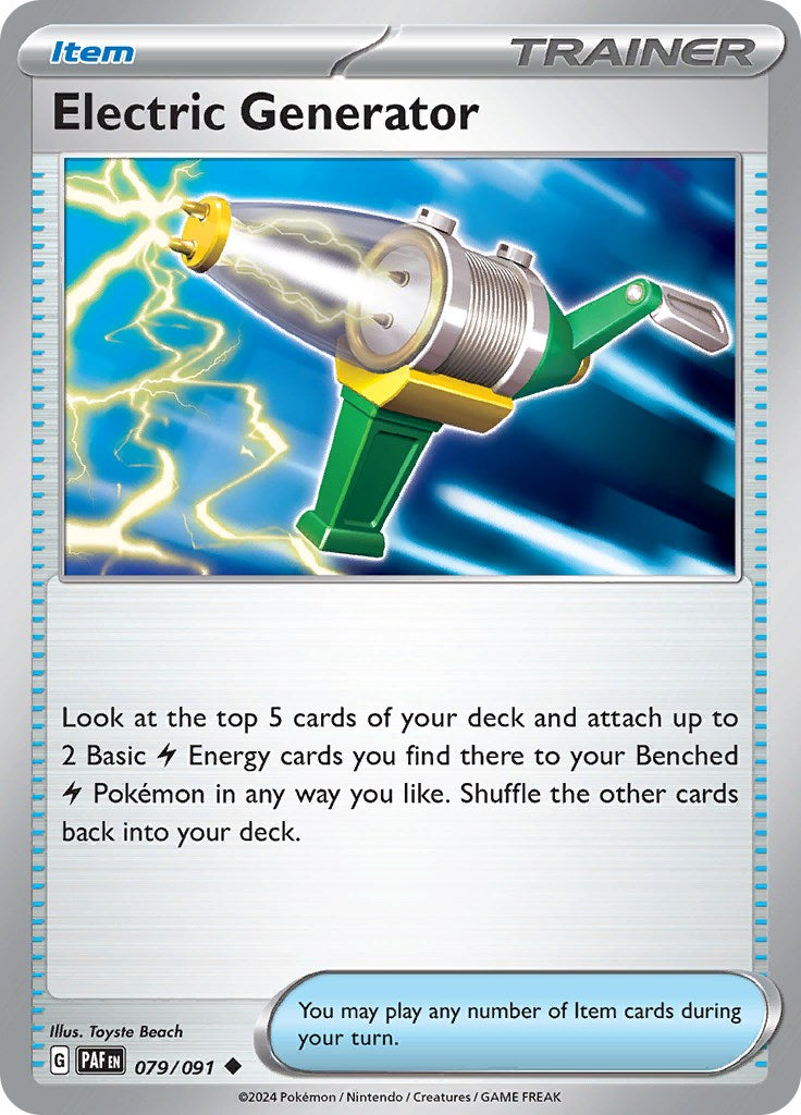 Electric Generator (079/091) [Scarlet & Violet: Paldean Fates] | Pegasus Games WI