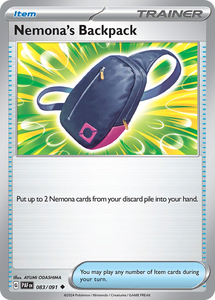 Nemona's Backpack (083/091) [Scarlet & Violet: Paldean Fates] | Pegasus Games WI