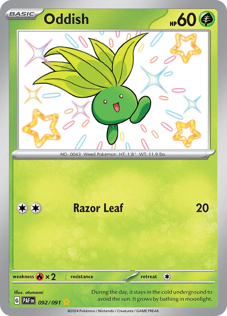 Oddish (092/091) [Scarlet & Violet: Paldean Fates] | Pegasus Games WI