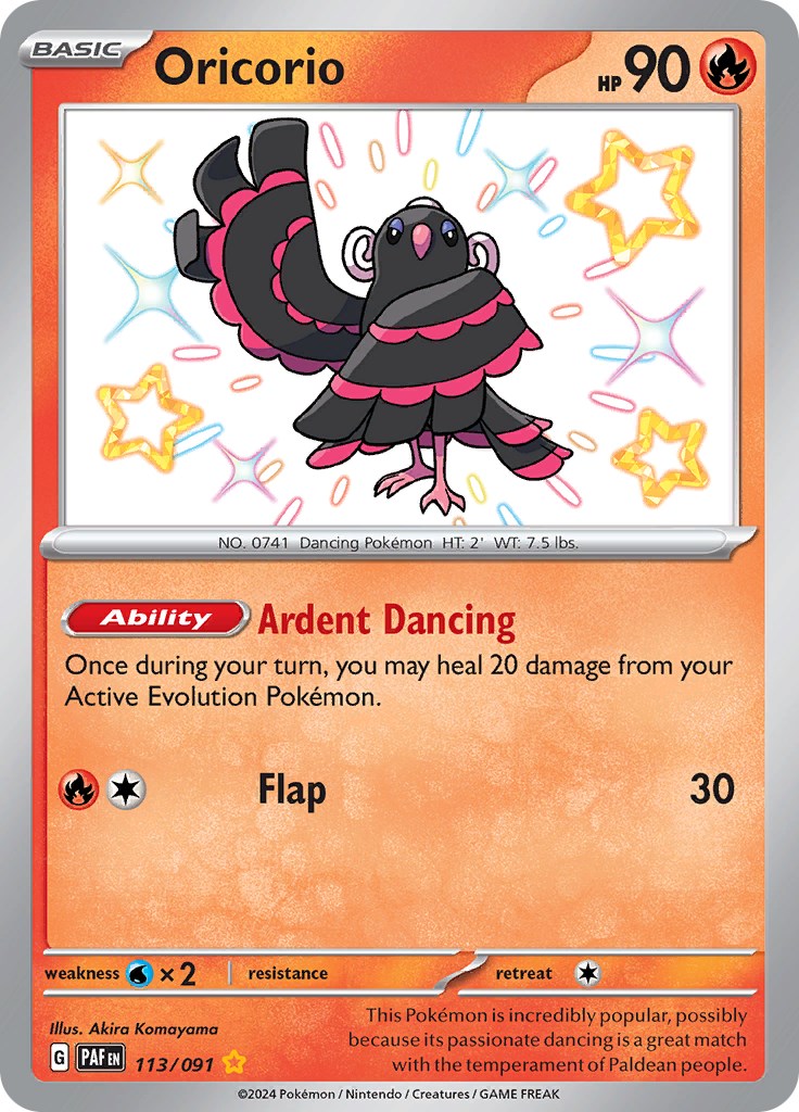 Oricorio (113/091) [Scarlet & Violet: Paldean Fates] | Pegasus Games WI