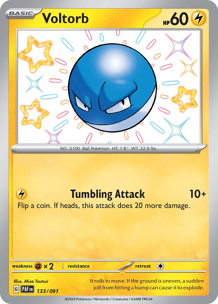 Voltorb (133/091) [Scarlet & Violet: Paldean Fates] | Pegasus Games WI
