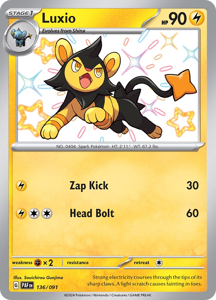 Luxio (136/091) [Scarlet & Violet: Paldean Fates] | Pegasus Games WI