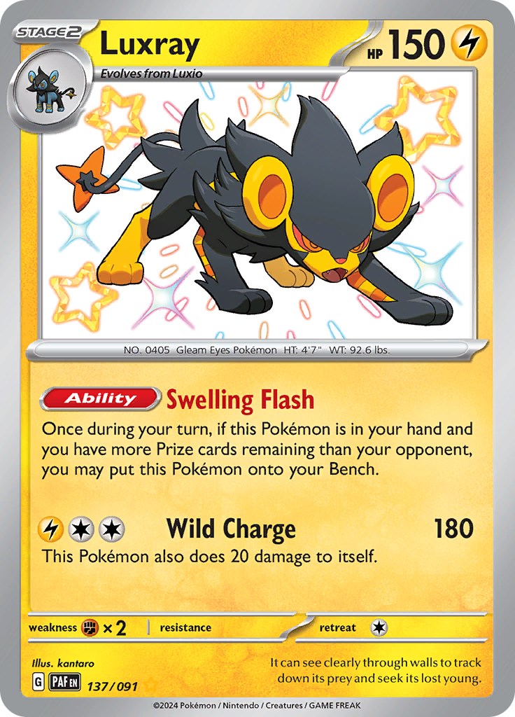 Luxray (137/091) [Scarlet & Violet: Paldean Fates] | Pegasus Games WI