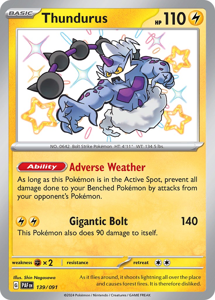 Thundurus (139/091) [Scarlet & Violet: Paldean Fates] | Pegasus Games WI