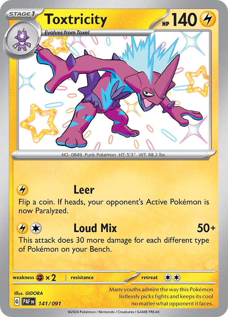 Toxtricity (141/091) [Scarlet & Violet: Paldean Fates] | Pegasus Games WI