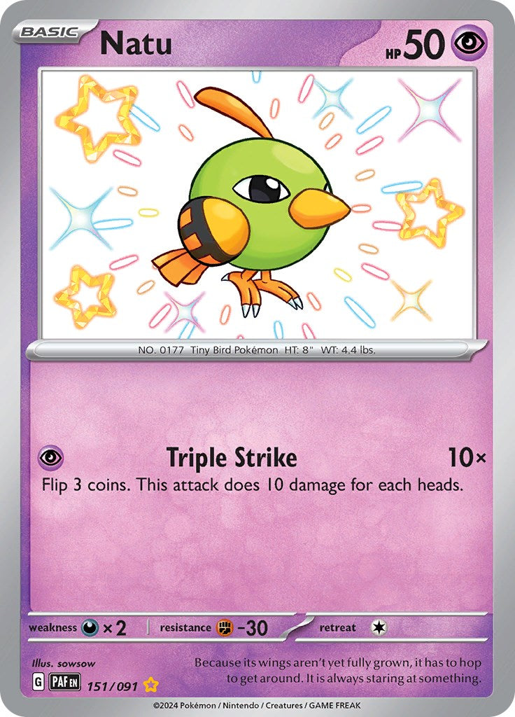 Natu (151/091) [Scarlet & Violet: Paldean Fates] | Pegasus Games WI