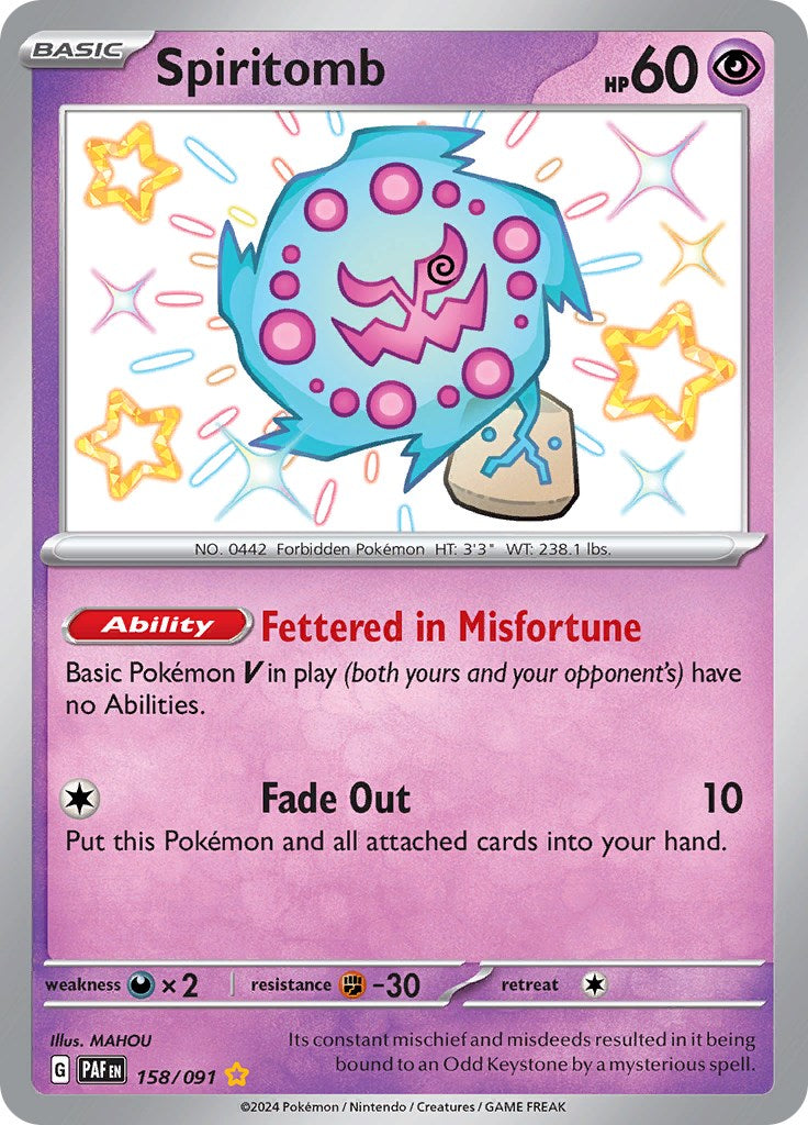 Spiritomb (158/091) [Scarlet & Violet: Paldean Fates] | Pegasus Games WI