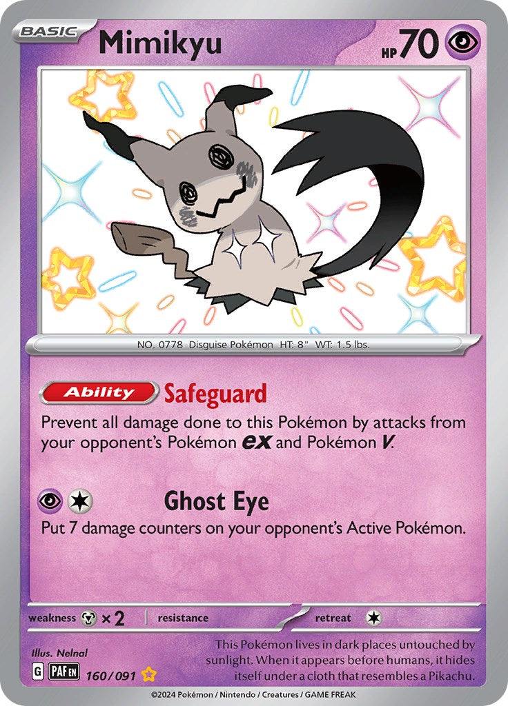 Mimikyu -160/091 [Scarlet & Violet: Paldean Fates] | Pegasus Games WI