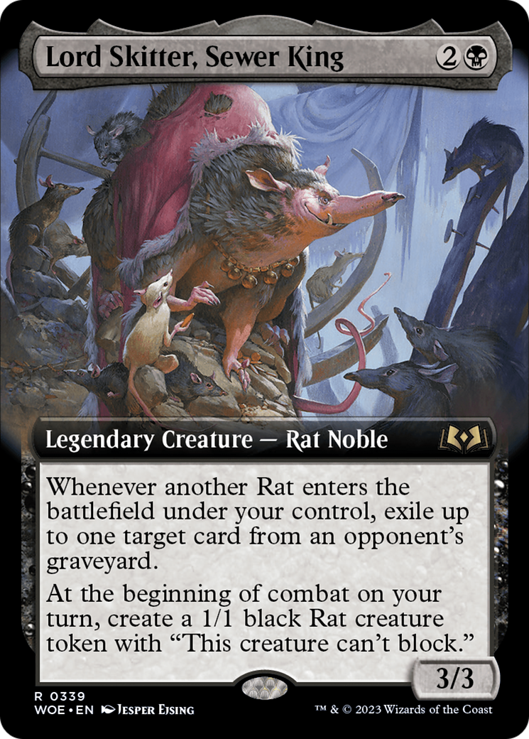 Lord Skitter, Sewer King (Extended Art) [Wilds of Eldraine] | Pegasus Games WI