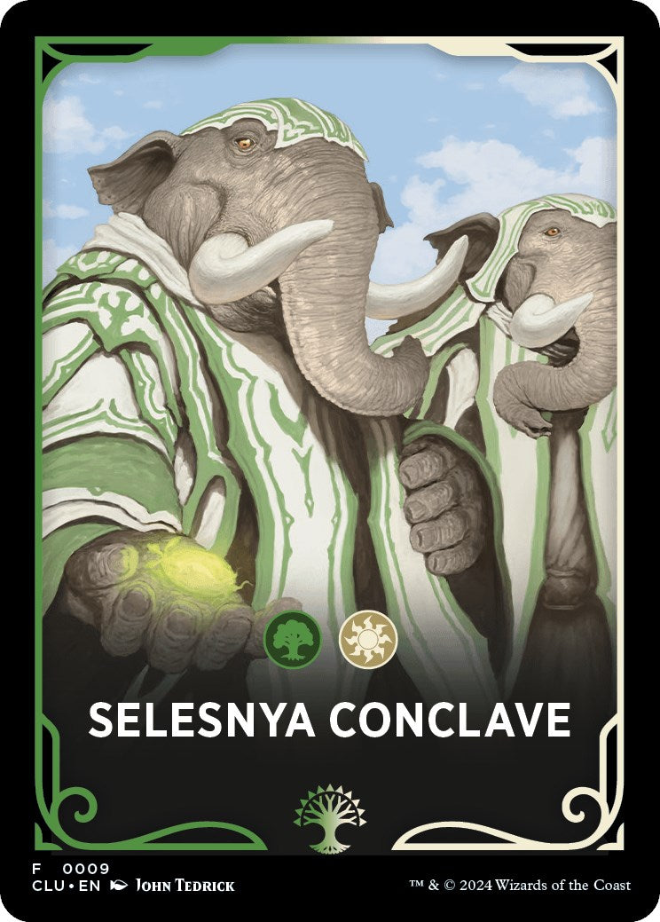 Selesnya Conclave Theme Card [Ravnica: Clue Edition Tokens] | Pegasus Games WI