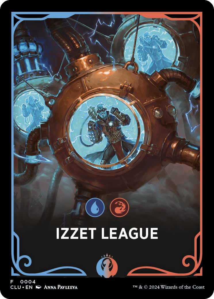 Izzet League Theme Card [Ravnica: Clue Edition Tokens] | Pegasus Games WI
