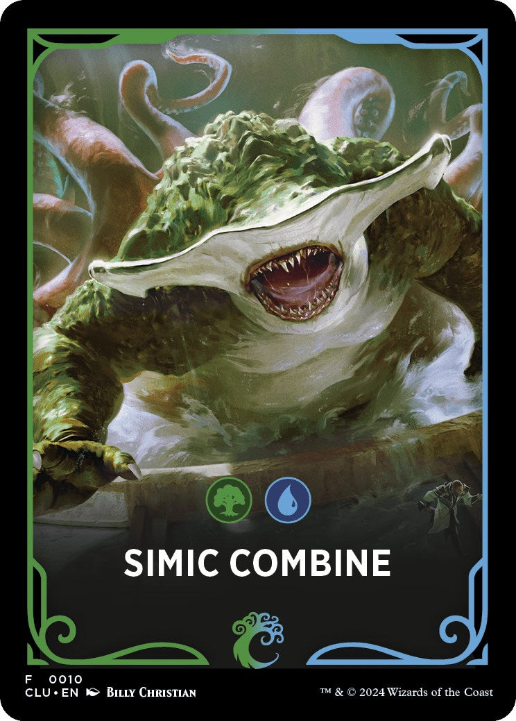 Simic Combine Theme Card [Ravnica: Clue Edition Tokens] | Pegasus Games WI