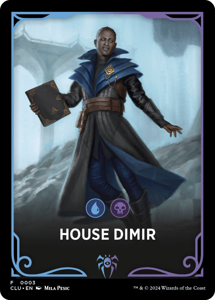 House Dimir Theme Card [Ravnica: Clue Edition Tokens] | Pegasus Games WI