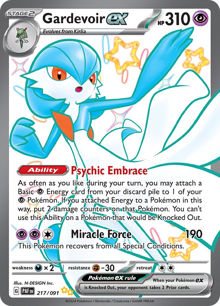 Gardevoir ex (217/091) [Scarlet & Violet: Paldean Fates] | Pegasus Games WI