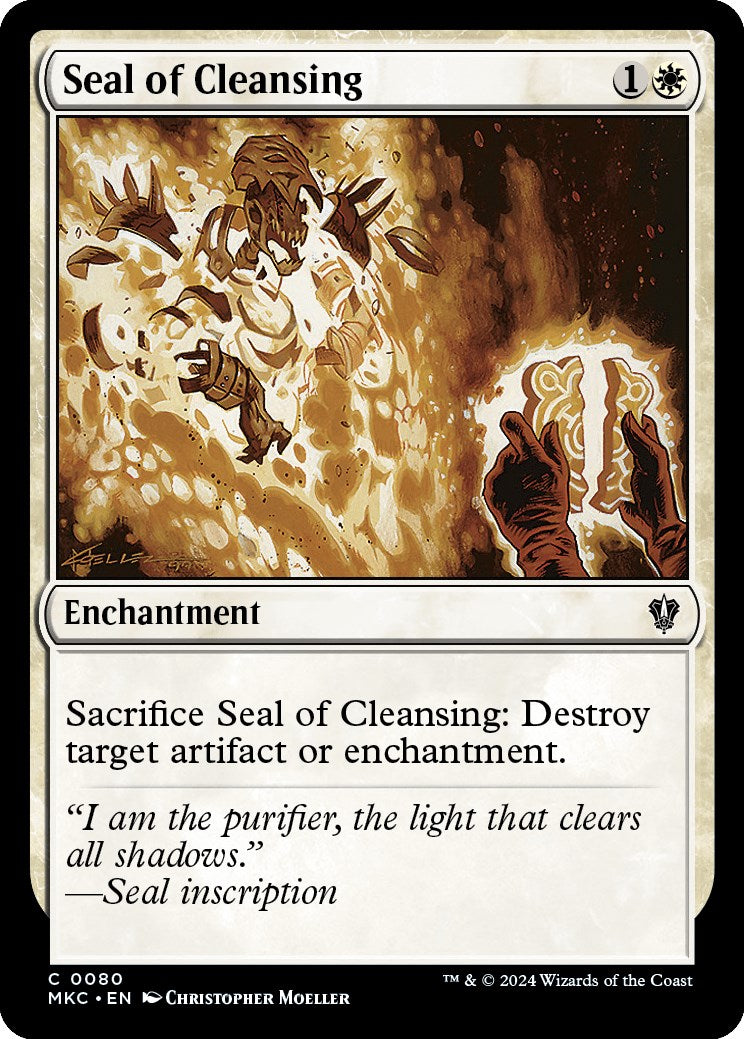 Seal of Cleansing [Murders at Karlov Manor Commander] | Pegasus Games WI